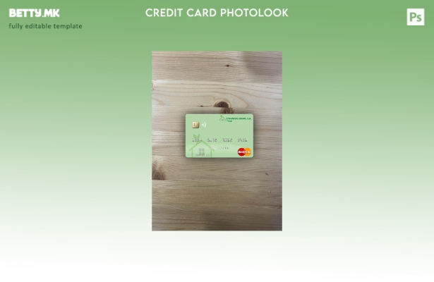 модерен стил на предниот шаблон за мастер картички на Того Финансиска банка